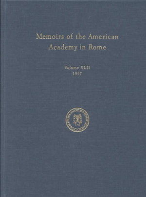 Cover for Malcolm Bell · Memoirs of the American Academy in Rome v. 42 (Gebundenes Buch) (1999)