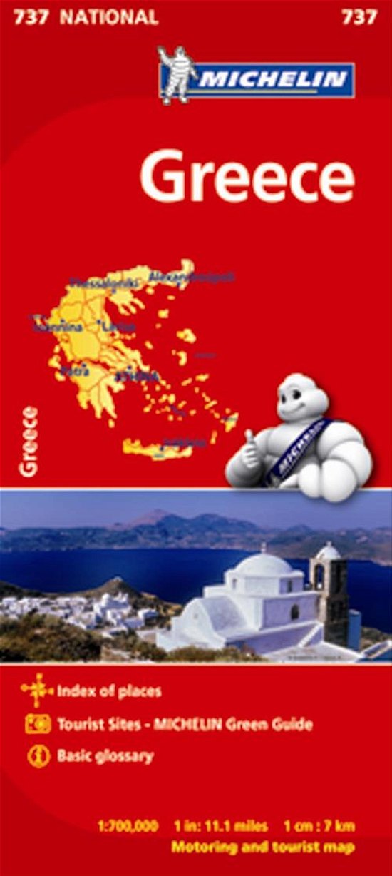 Cover for Michelin · Michelin National Maps: Greece (Innbunden bok) (2020)