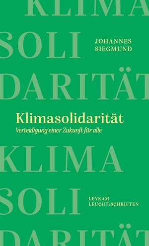 Cover for Johannes Siegmund · Klimasolidarität (Book)