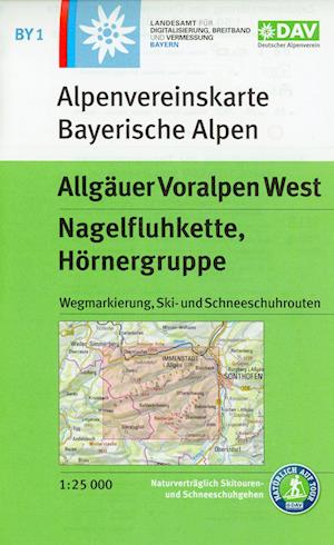 Cover for Deutscher Alpenverein · Allgäuer Voralpen West, Nagelfluhkette, Hörnergruppe 1:25 000 (Map) (2021)