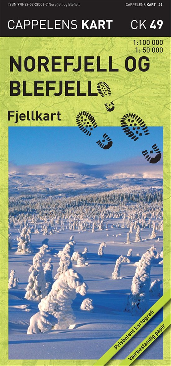 Cover for Cappelen Damm · CK: Norefjell og Blefjell : fjellkart (Innbunden bok) (2010)