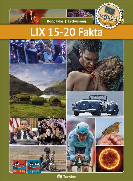 Cover for Bogpakke, letlæsning, fakta · Bogpakke: LIX 15-20 Fakta ( MEDIUM 20 bøger) (Boksett) [1. utgave] (2019)