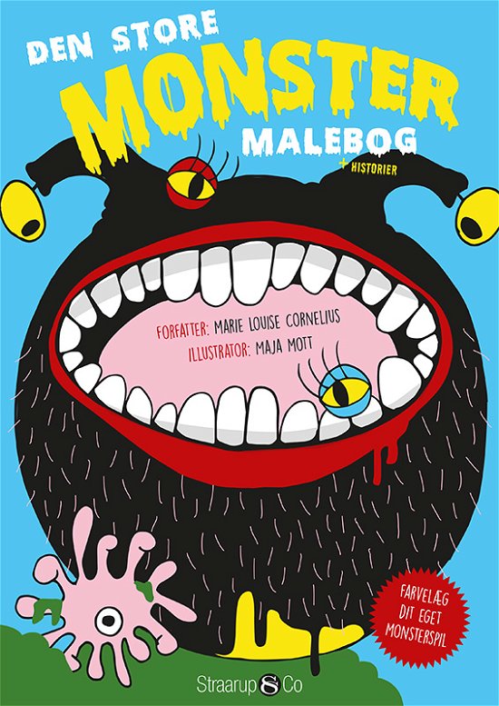 Cover for Marie Louise Cornelius · Den store monstermalebog (Paperback Book) [1e uitgave] (2021)