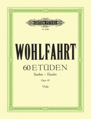 Cover for Franz Wohlfahrt · 60 Studies Op. 45 for Violin (Transcribed for Viola) (Sheet music) (2001)