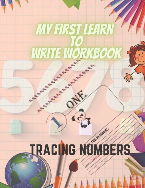 Cover for Elmrini Tracing Numbers · My First Learn to Write Workbook - Tracing Numbers (Paperback Book) (2021)