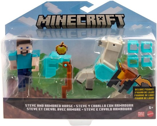 Minecraft Actionfiguren 2er-Pack Steve & Armored H - Minecraft - Fanituote - T - 0194735032068 - torstai 21. syyskuuta 2023