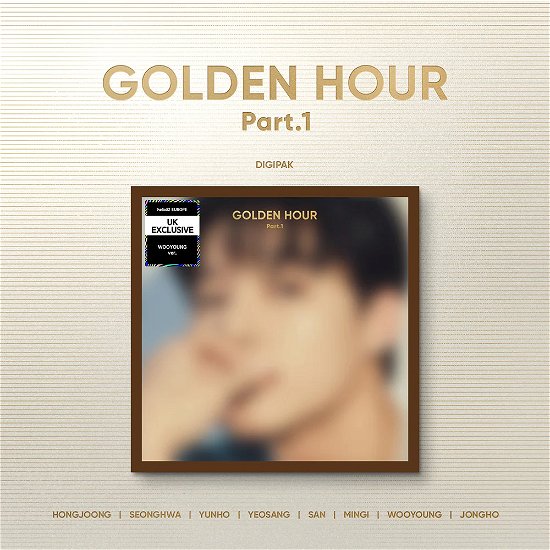 Cover for ATEEZ · Golden Hour pt.1 (CD/Merch) [UK Excl. Digipack edition] [Wooyoung Version] (2024)