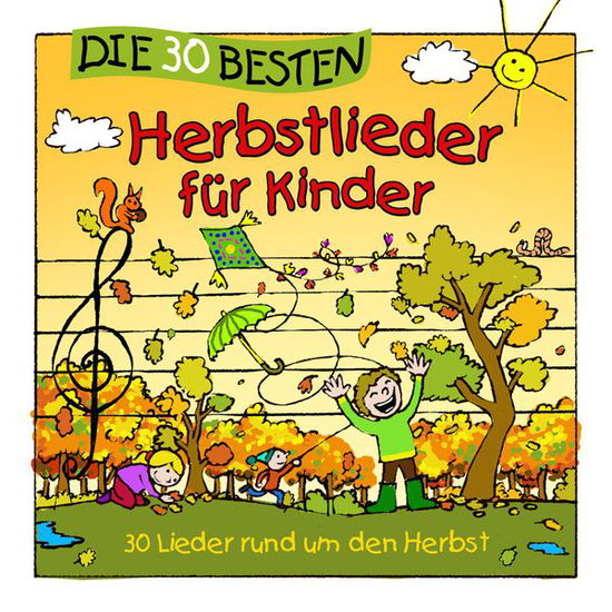 Cover for Sommerland,s. / Glück,k. &amp; Kita-frösche,die · Die 30 Besten Herbstlieder Für Kinder (CD) (2015)