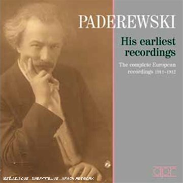Ignace Jan Paderewski - His earliest recordings APR Klassisk - Ignace Jan Paderewski - Música - DAN - 5024709160068 - 1 de março de 2008