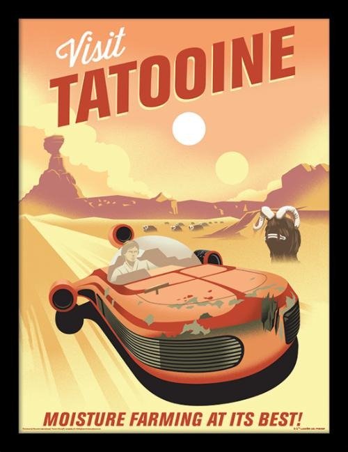 STAR WARS - Tatooine - Collector Print 30x40cm - Star Wars - Merchandise -  - 5051265961068 - 