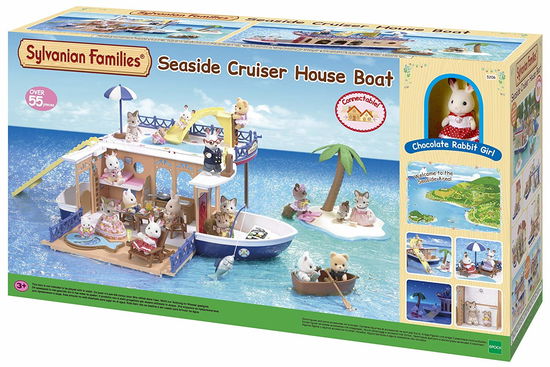 Cover for Sylvanian Families · Sylvanian Families - Seaside   Cruiser House Boat (Leksaker)