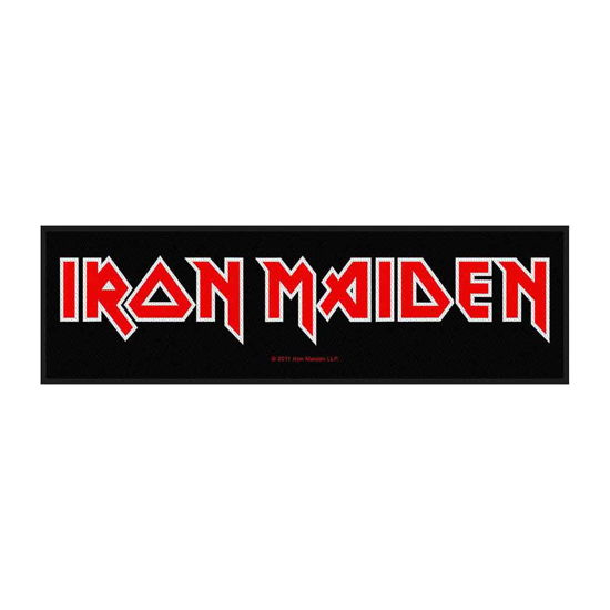 Iron Maiden Super Strip Patch: Logo (Retail Pack) - Iron Maiden - Koopwaar - Unlicensed - 5055339725068 - 