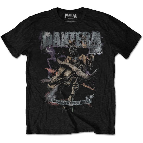 Cover for Pantera · Pantera Unisex T-Shirt: Vintage Rider (T-shirt) [size S] [Black - Unisex edition] (2020)