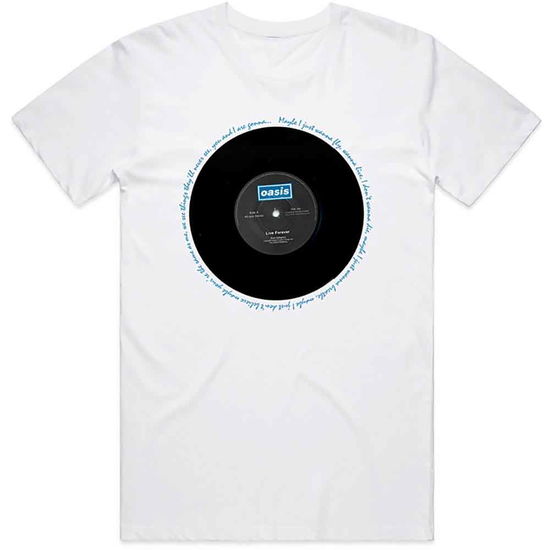 Oasis Unisex T-Shirt: Live Forever Single - Oasis - Merchandise -  - 5056187727068 - 