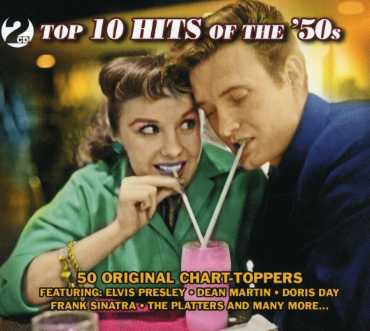 Cover for Artisti Vari · Top 10 Hits Of The 50S - 50 Original Hits (CD) (2024)