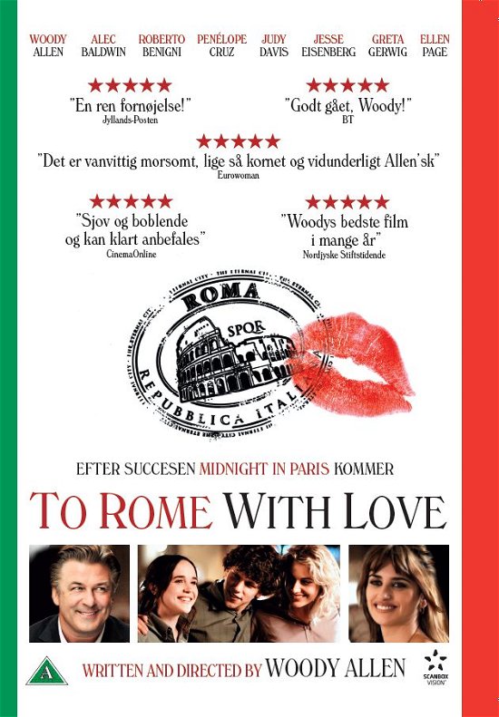To Rome with Love -  - Filmes -  - 5706102377068 - 4 de dezembro de 2012