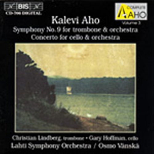 Cover for Aho / Lindberg,christian / Lahti So, Vanska · Sym #9 for Trombone &amp; Orch / Cto for Cello &amp; Orch (CD) (1995)