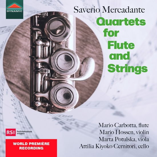 Cover for Cernitori, Attilia Kiyoko / Mario Carbotta / Mario Hossen / Marta Poltulska · Mercadante: Quartets for Flute and Strings (CD) (2023)