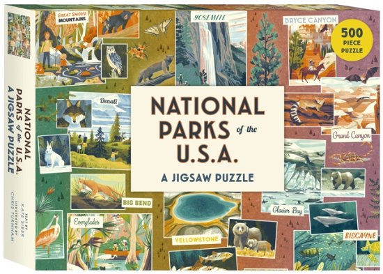 Cover for Kate Siber · National Parks of the USA A Jigsaw Puzzle: 500 Piece Puzzle - Americana (SPIL) (2023)