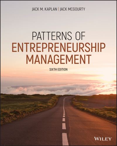 Cover for Kaplan, Jack M. (Columbia Business School) · Patterns of Entrepreneurship Management (Pocketbok) (2020)