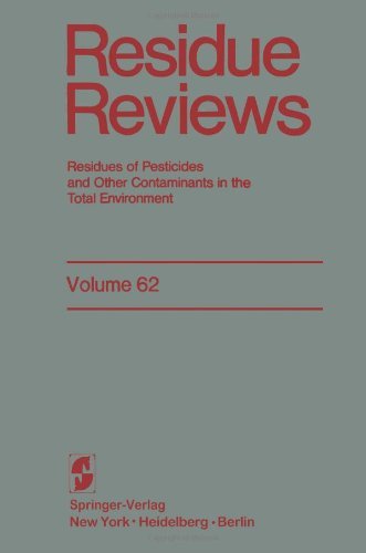 Residue Reviews: Residues of Pesticides and Other Contaminants in the Total Environment - Reviews of Environmental Contamination and Toxicology - Francis A. Gunther - Books - Springer-Verlag New York Inc. - 9781461394068 - December 21, 2011