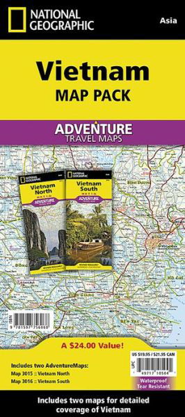 Cover for National Geographic Maps - Adventure · Vietnam, Map Pack Bundle: Travel Maps International Adventure / Destination Map (Kartor) [2019th edition] (2015)