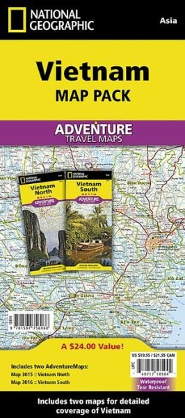 Cover for National Geographic Maps - Adventure · Vietnam, Map Pack Bundle: Travel Maps International Adventure / Destination Map (Kort) [2019th edition] (2015)