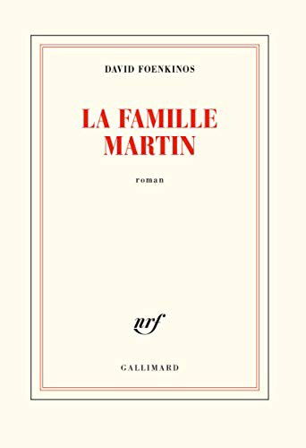 Cover for David Foenkinos · La famille Martin (Innbunden bok) (2020)