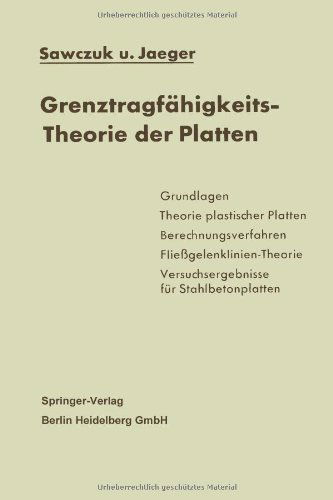 Cover for A Sawczuk · Grenztragfahigkeits-Theorie Der Platten (Paperback Book) [Softcover Reprint of the Original 1st 1963 edition] (2013)