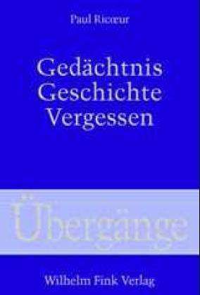 Cover for P. Ricoeur · Gedächtnis,Geschichte. (Book)