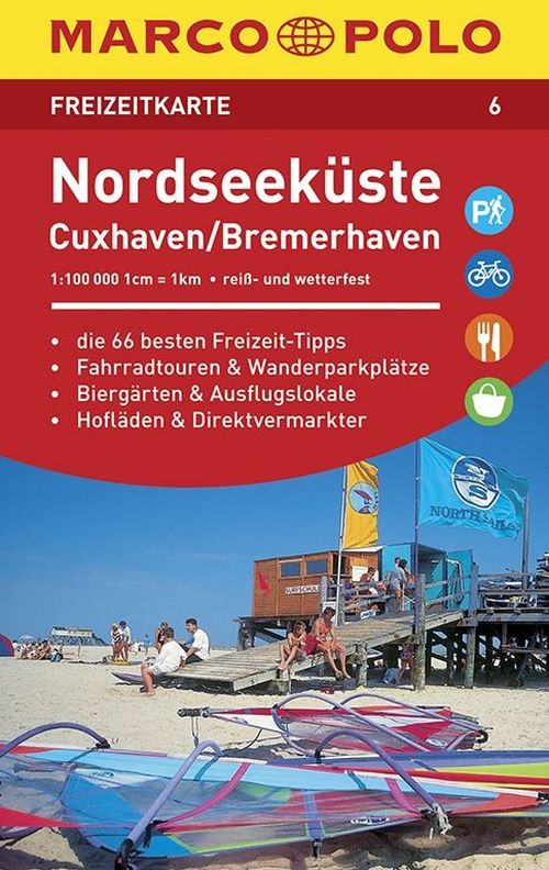 Nordseeküste, Cuxhaven - Bremerhaven, Marco Polo Freizeitkarte 06 - Mair-Dumont - Books - Marco Polo - 9783829743068 - October 2, 2017