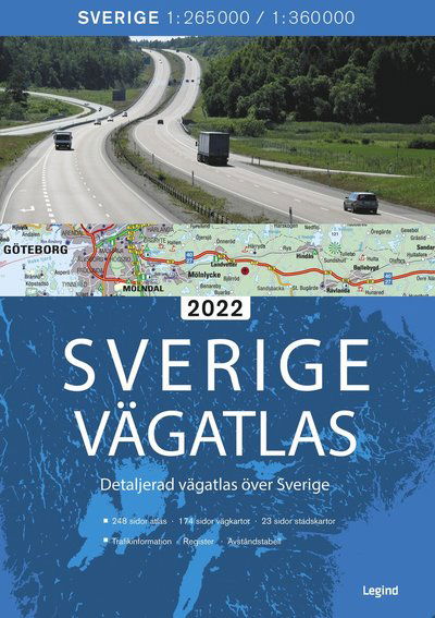 Cover for Legind · Sverige vägatlas 2022 (Paperback Book) (2022)