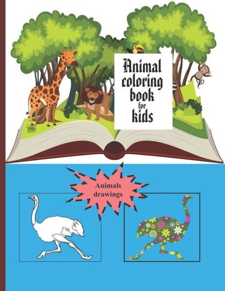 Cover for Teacher Edition · Animal Coloring Book for Kids (Paperback Bog) (2021)