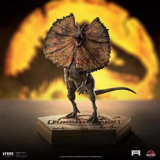 Jurassic Park Dilophosaurus Icon Figure - Jurassic Park - Merchandise - IRON STUDIO - 0618231952069 - November 30, 2023