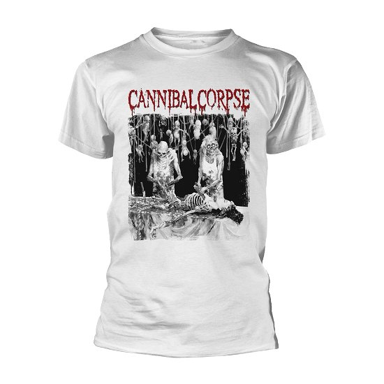 Cover for Cannibal Corpse · Butchered at Birth (White) (T-shirt) [size M] [White edition] (2019)