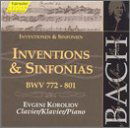 BACH: Inventionen BWV 772-801 - Evgeni Koroliov - Musiikki - hänssler CLASSIC - 4010276016069 - maanantai 17. huhtikuuta 2000