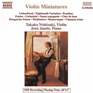 Violin Miniatures - Nishizaki,takako / Jando,jenö - Muziek - Naxos - 4891030503069 - 21 maart 1991