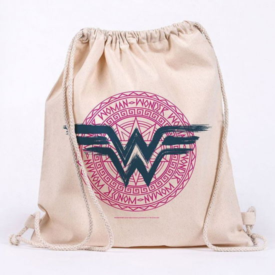 Dc Comics Wonder Woman Logo Draw String Canvas Eco Bag - Gb Eye - Merchandise - Gb Eye - 5028486486069 - 