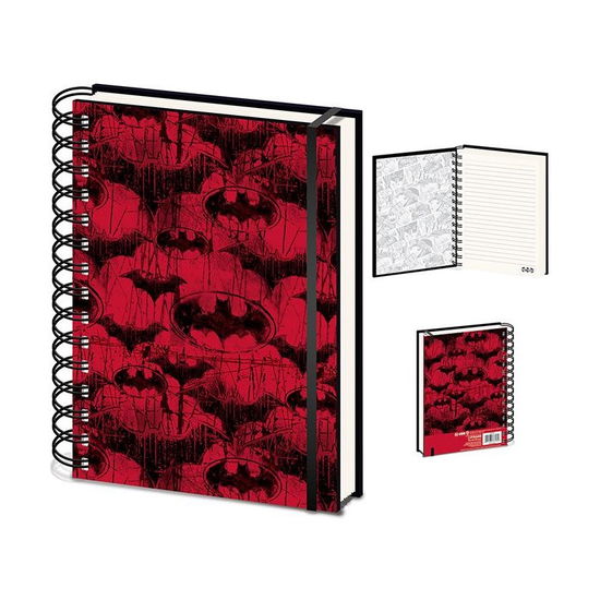 Batman (Red) A5 Wiro Notebook - Batman - Livros - PYRAMID INTERNATIONAL - 5051265737069 - 6 de junho de 2023