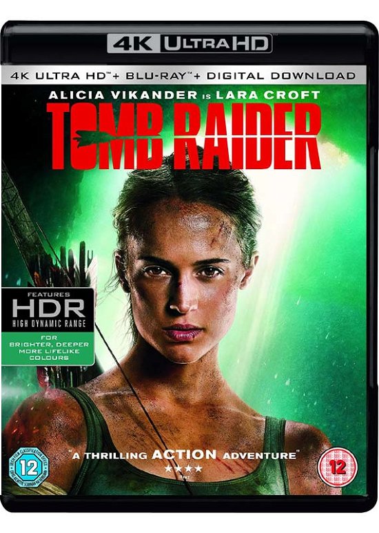 Cover for Tomb Raider (4k Blu-ray) · Lara Croft - Tomb Raider (4K UHD Blu-ray) (2018)