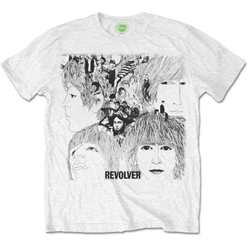 The Beatles Unisex T-Shirt: Revolver Album Cover - The Beatles - Produtos - MERCHANDISE - 5055295334069 - 16 de fevereiro de 2023
