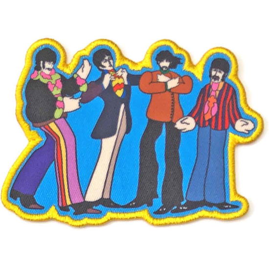 The Beatles Standard Woven Patch: Yellow Submarine Sub Band - The Beatles - Marchandise -  - 5056170692069 - 