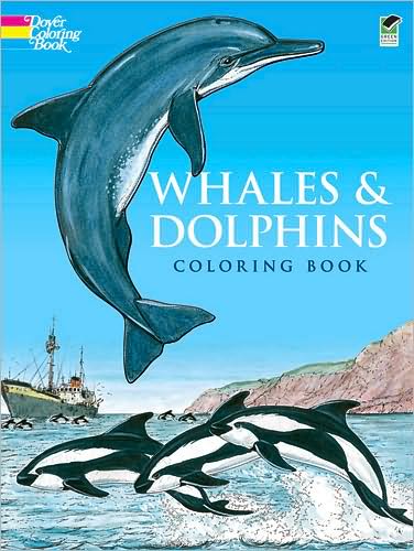 Cover for John Green · Whales and Dolphins: Colouring Book - Dover Nature Coloring Book (Pocketbok) (2000)