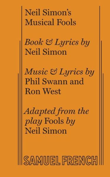 Cover for Ron West · Neil Simon's Musical Fools (Paperback Book) (2016)