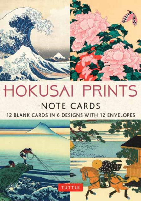 Cover for Hokusai Prints Note Cards - 12 Cards: 12 Blank Cards in 6 Lovely Prints (2 each) with 12 Patterned Envelopes in a Keepsake Box (Tryksag) (2025)