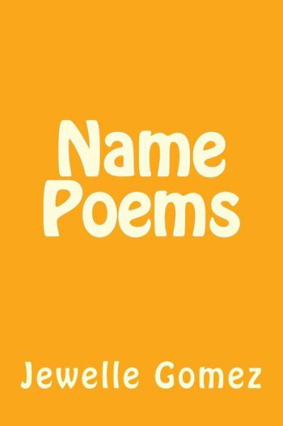 Cover for Jewelle Gomez · Name Poems (Paperback Book) (2015)