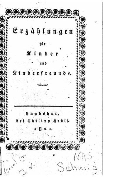 Cover for Christoph Von Schmid · Erzahlungen fur Kinder und Kinderfreunde (Paperback Book) (2016)