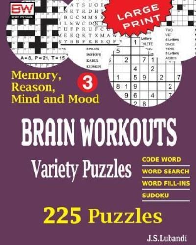 Cover for Jaja Media · BRAIN WORKOUTS Variety Puzzles 3 (Paperback Book) (2017)