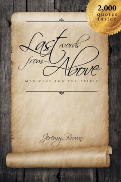 Cover for Jeremy Brown · Last Words From Above (Paperback Book) (2018)