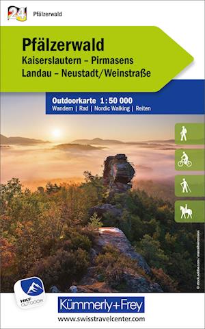 Cover for Pfalzerwald - Outdoor maps Germany (Map) (2024)